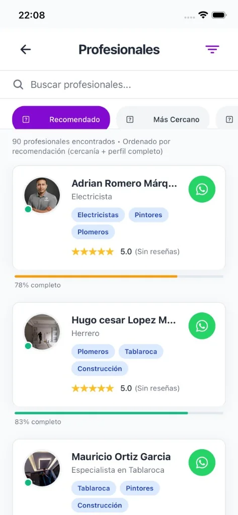Proyectos populares con precios fijos garantizados